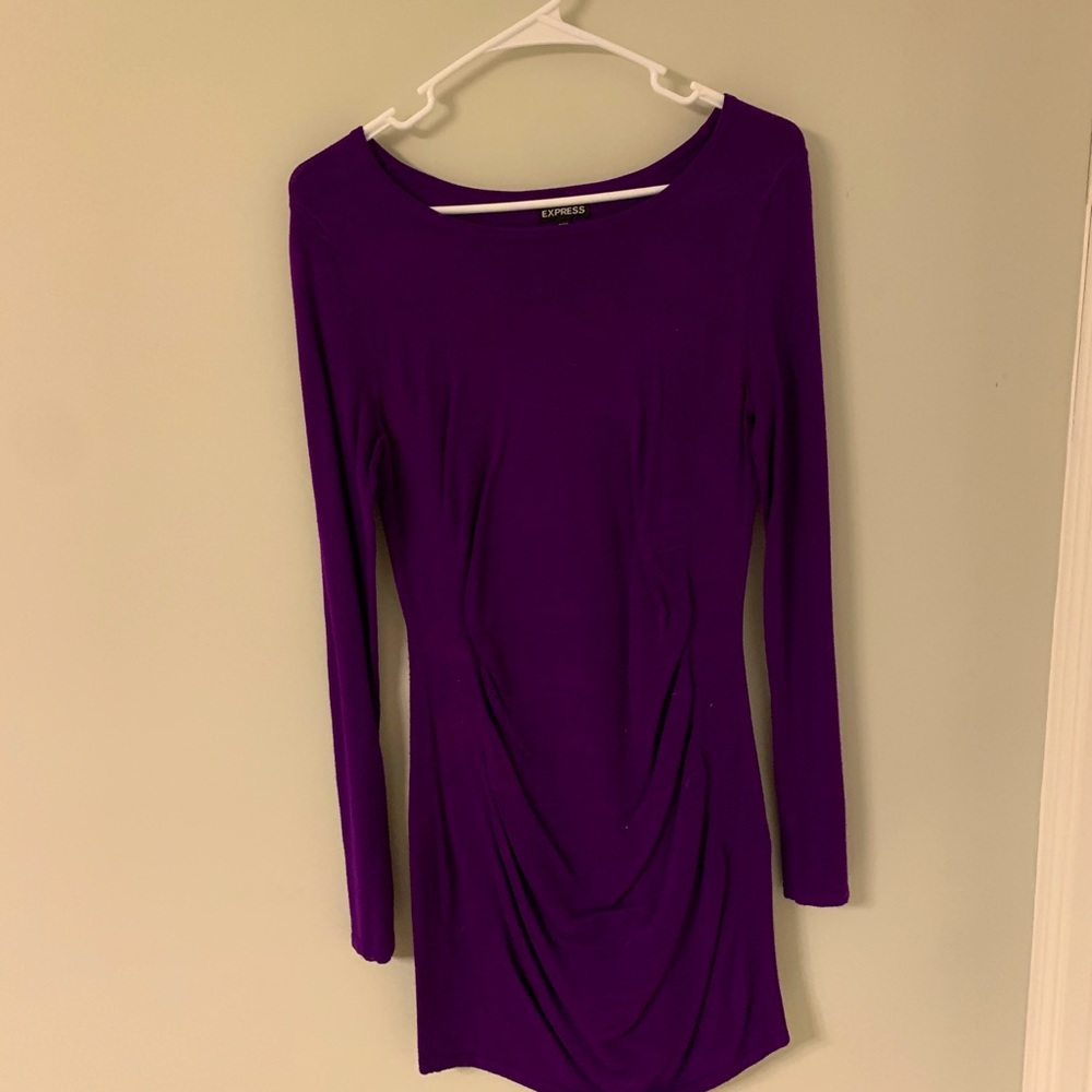 Purple sweater dress from Express. Size Medium.